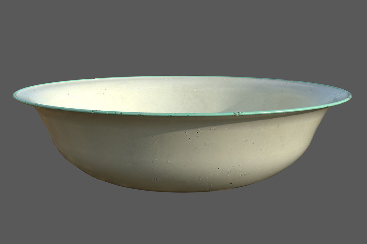 Rusty water bowl 3D model_3