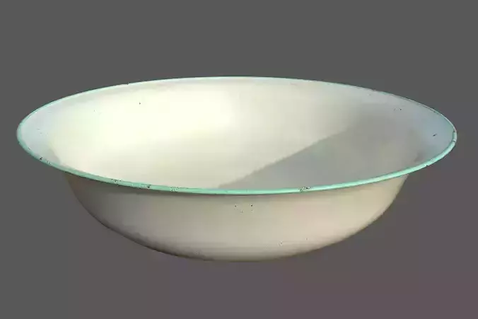 Rusty water bowl 3D model