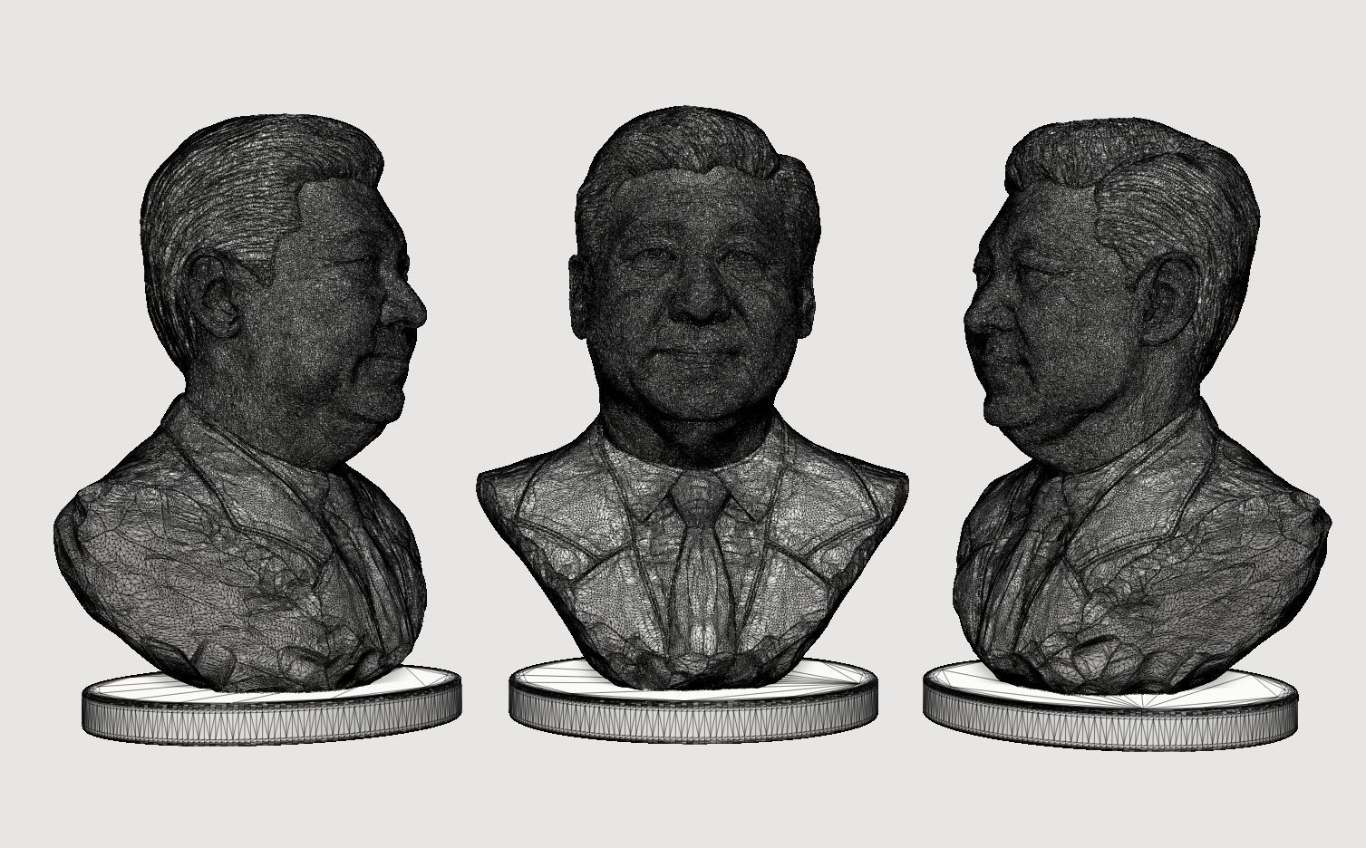 Xi Jinping 3D print model_7