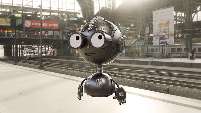 Punk Droid 3D model