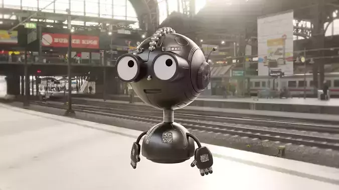 Punk Droid 3D model
