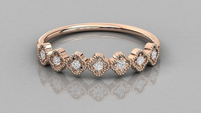 Women solitaire ring 3dm stl render detail  3D print model