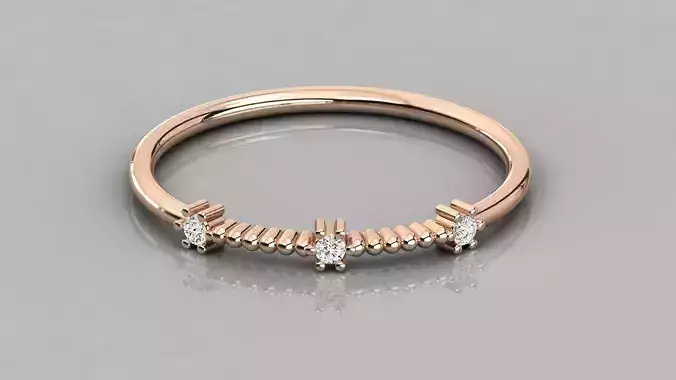 Women solitaire ring 3dm render detail 