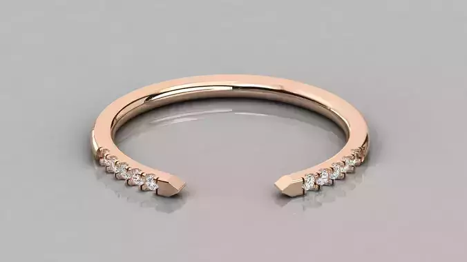 Women solitaire ring 3dm stl render detail  3D print model