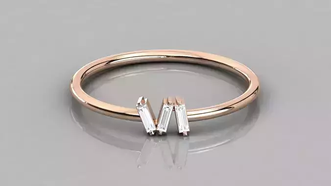 Women solitaire ring 3dm stl render detail  3D print model