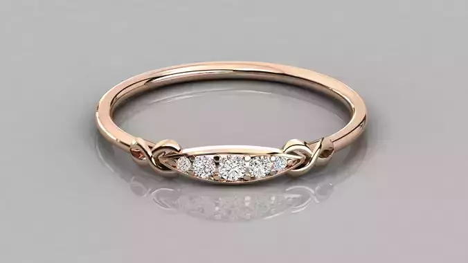 Women solitaire ring 3dm stl render detail 