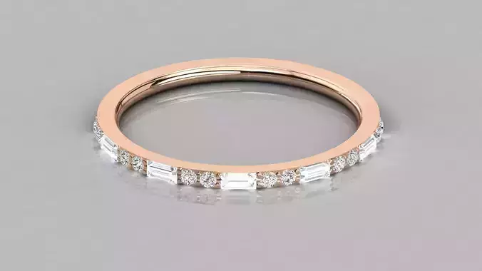 Women solitaire ring 3dm stl render detail  3D print model