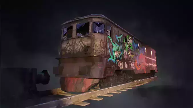 Vandalized Train