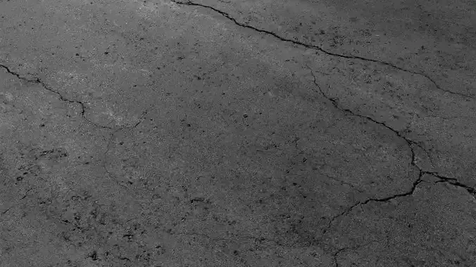 Cracked asphalt scan 46 tile Low-poly 3D model