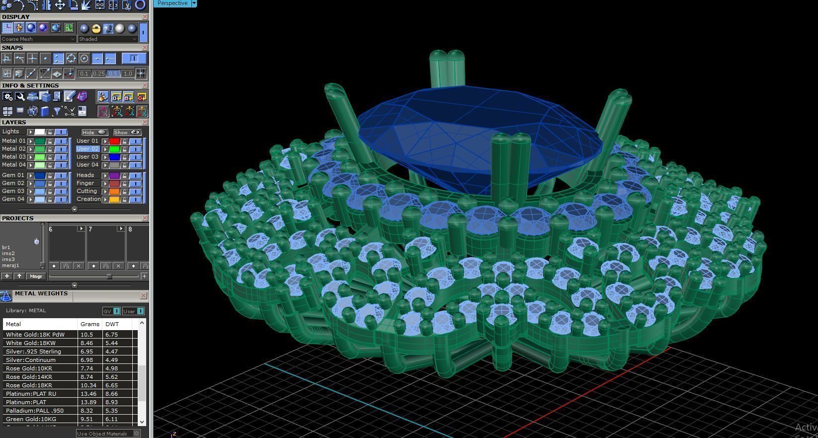 rings flower 3D print model_1