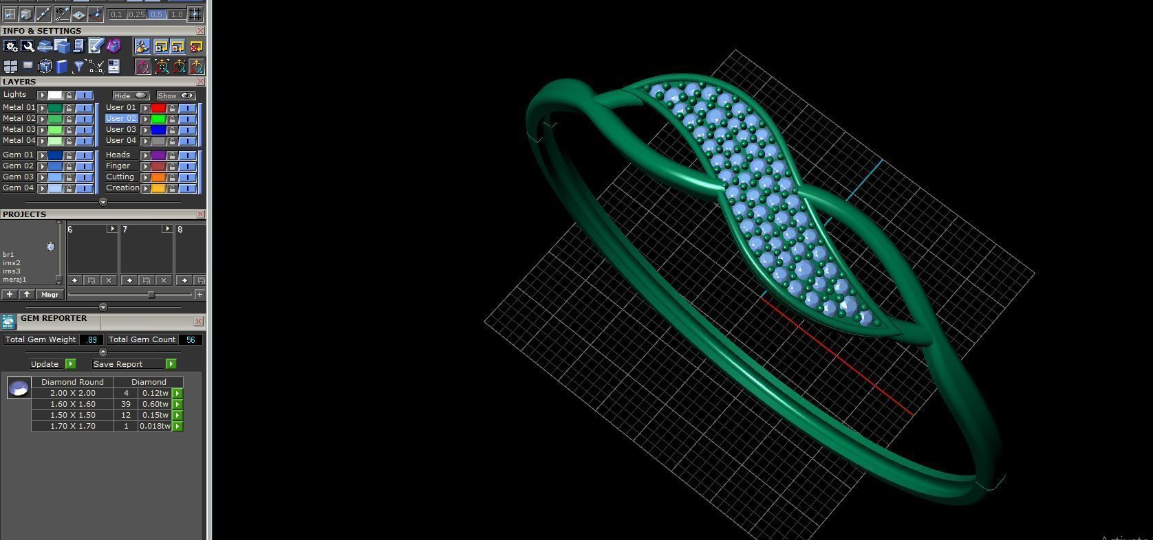 bracelet infinity ring on computer screen 3D print model_1