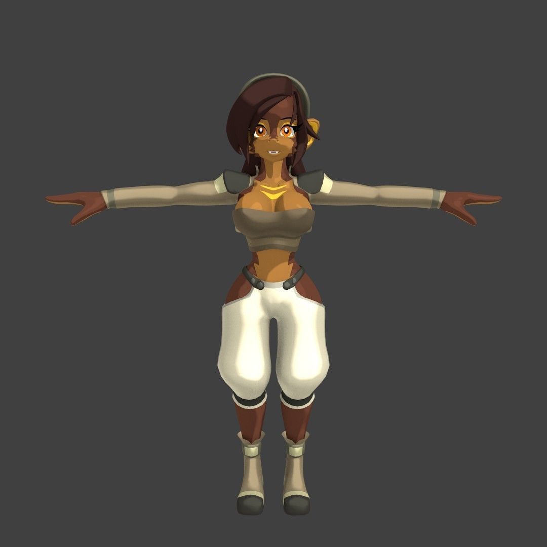 Acheron Thief Outfit Low-poly 3D model_8
