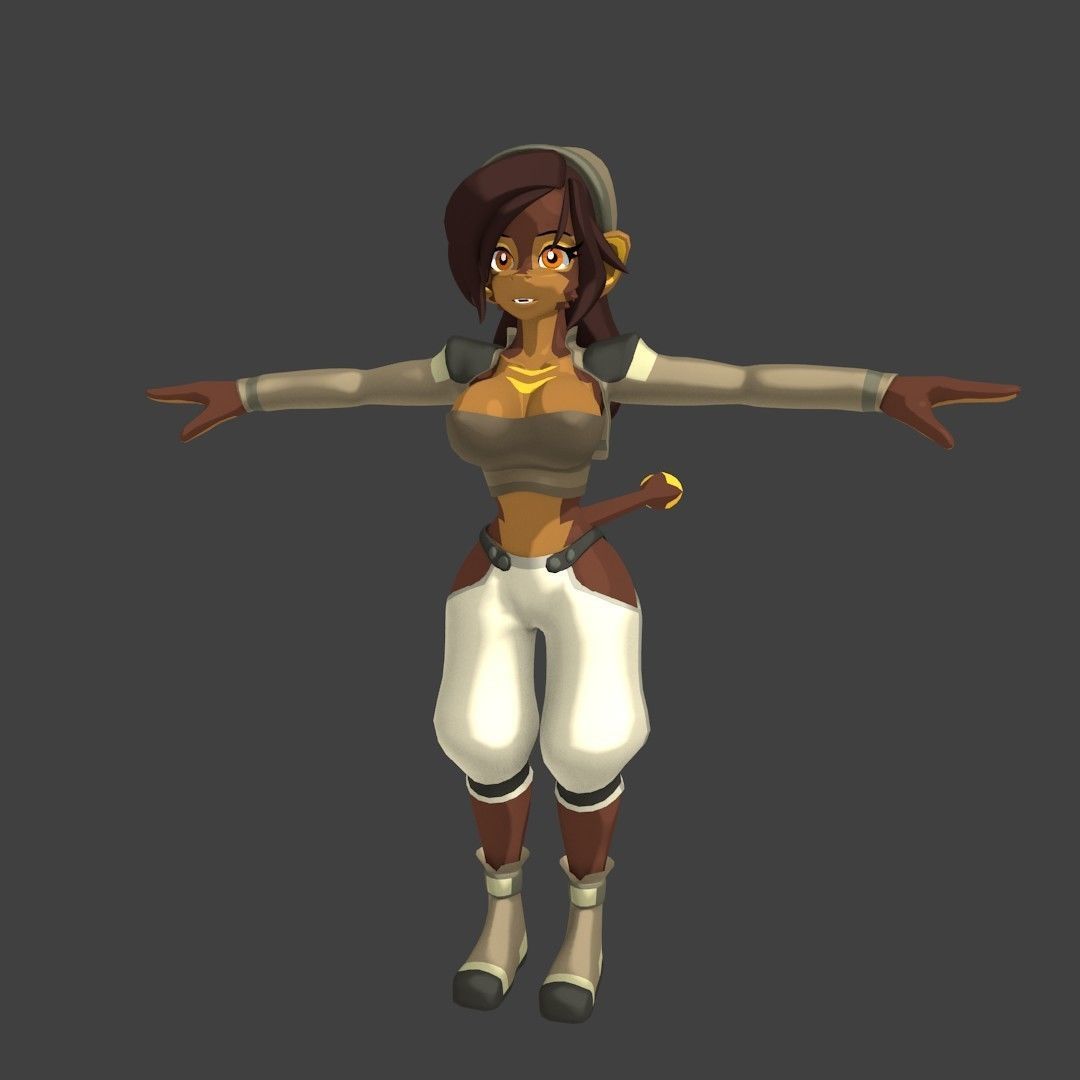 Acheron Thief Outfit Low-poly 3D model_23