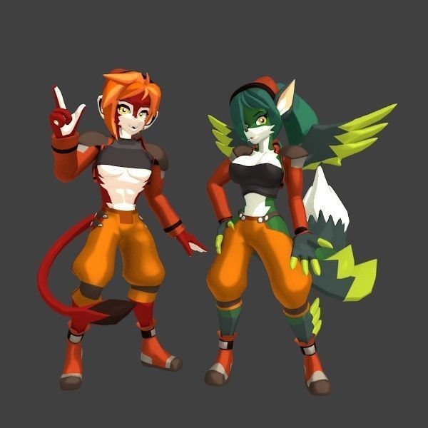 Acheron Thief Outfit Low-poly 3D model_4