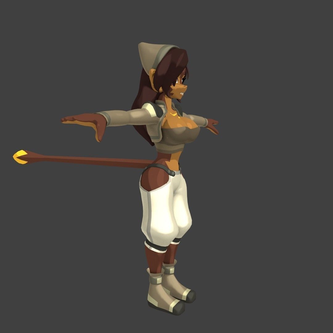 Acheron Thief Outfit Low-poly 3D model_11