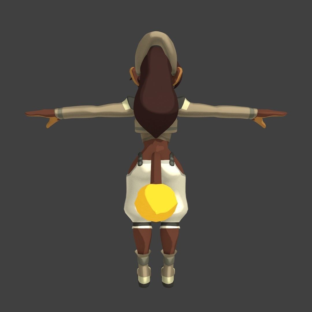 Acheron Thief Outfit Low-poly 3D model_16