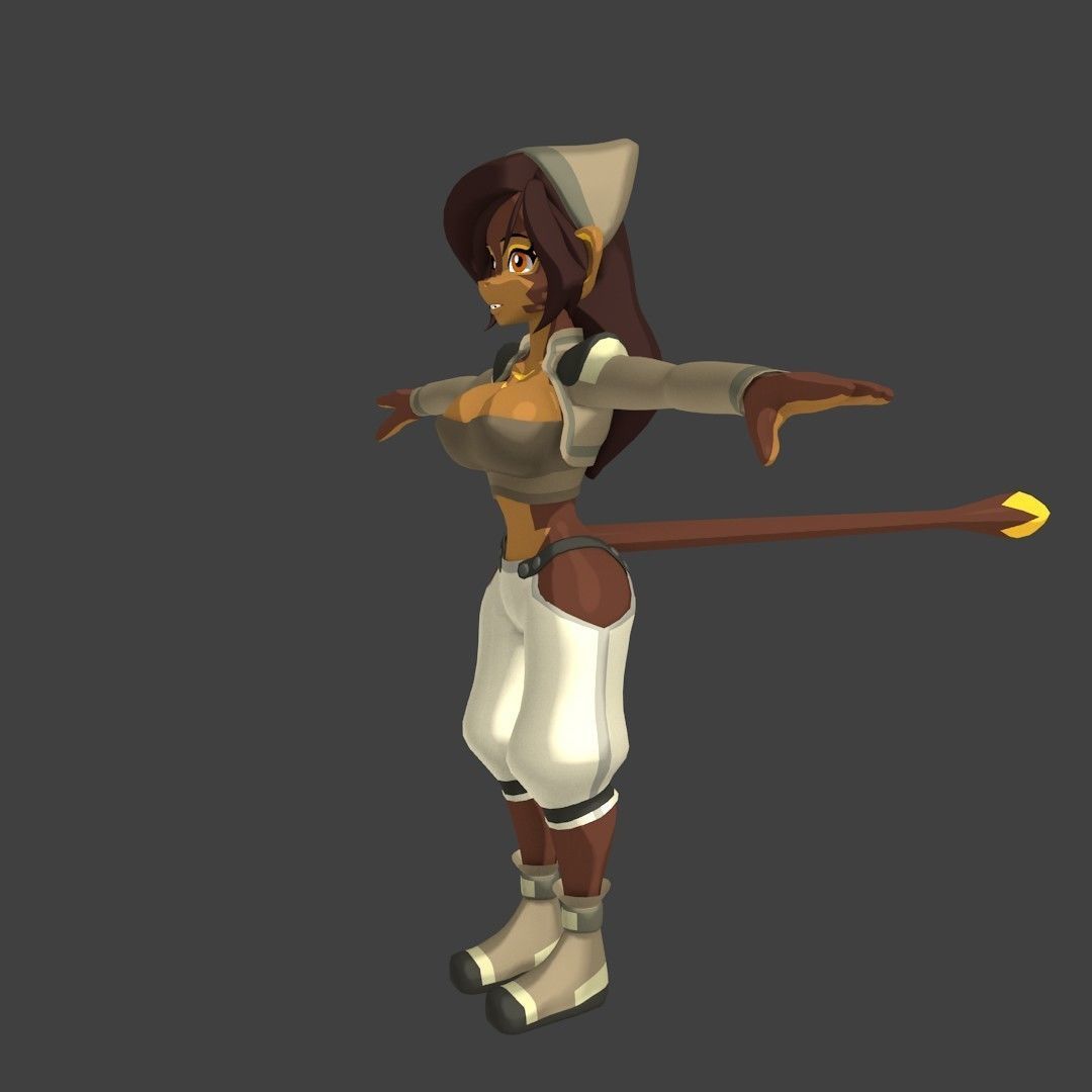 Acheron Thief Outfit Low-poly 3D model_21