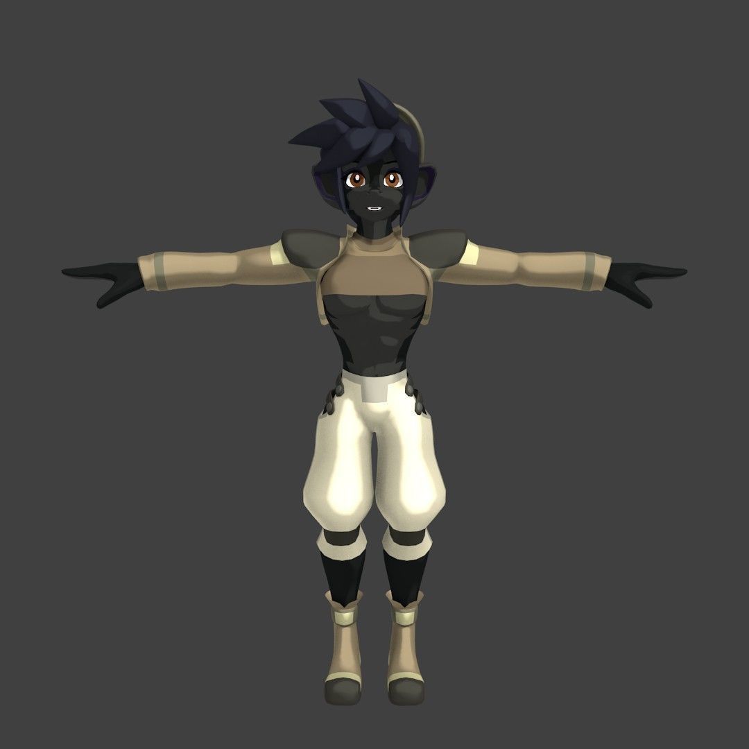 Acheron Thief Outfit Low-poly 3D model_24