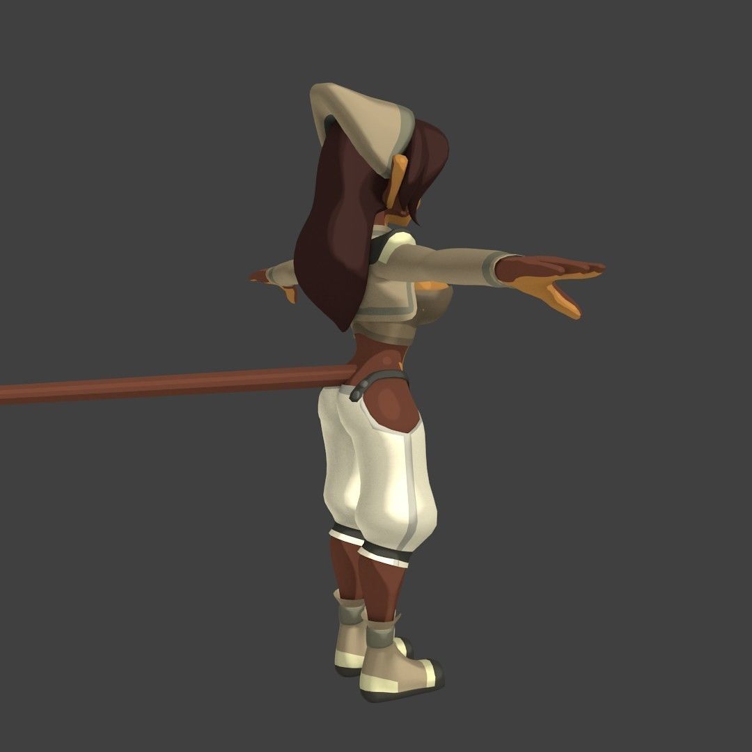 Acheron Thief Outfit Low-poly 3D model_13