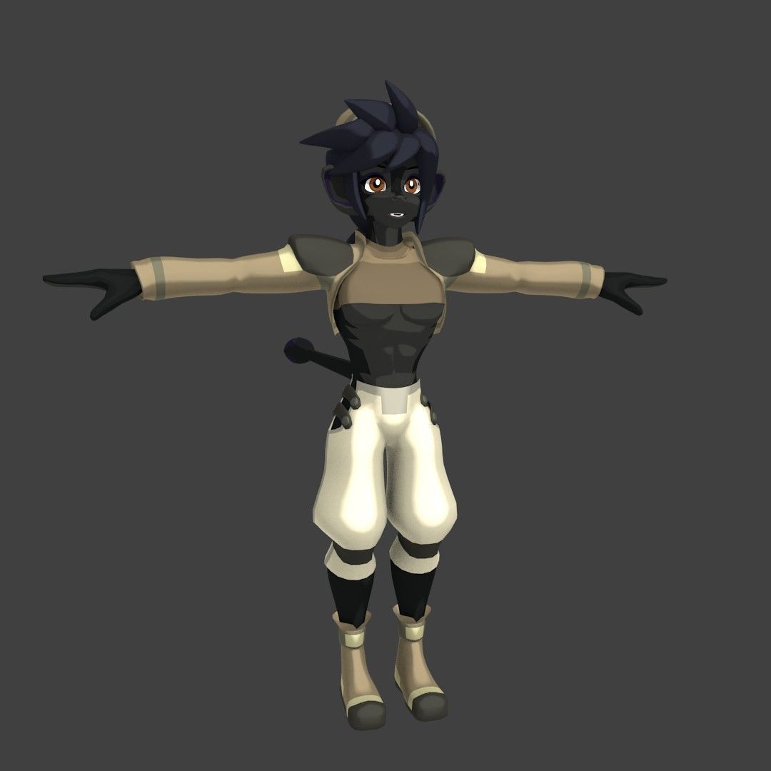 Acheron Thief Outfit Low-poly 3D model_25