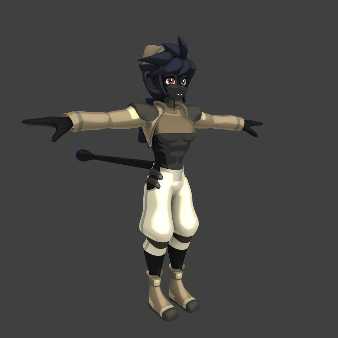 Acheron Thief Outfit Low-poly 3D model_26