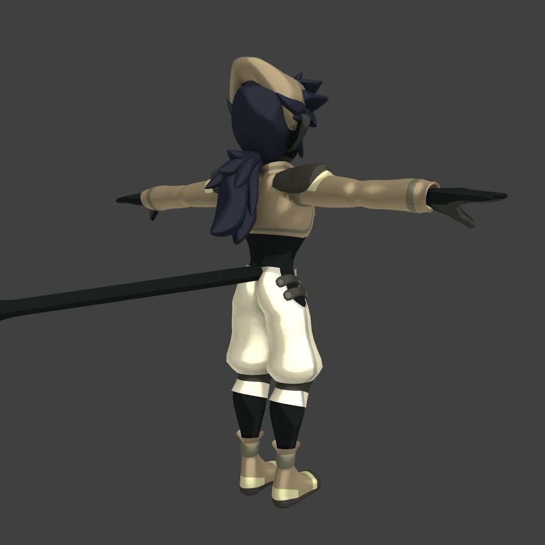 Acheron Thief Outfit Low-poly 3D model_30