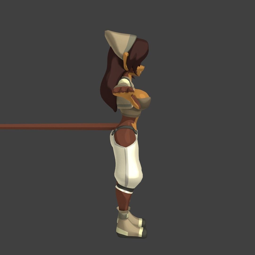 Acheron Thief Outfit Low-poly 3D model_12