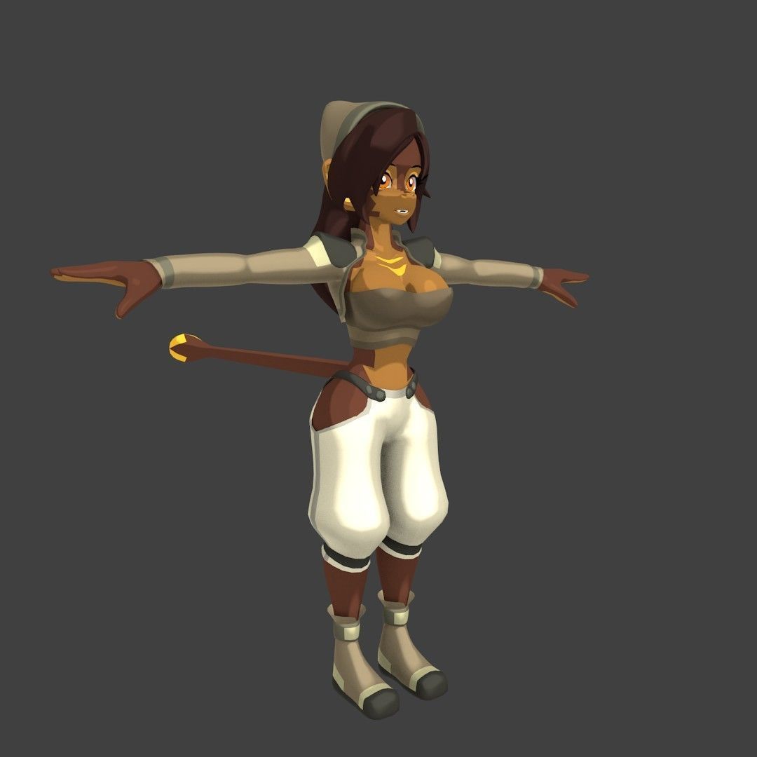 Acheron Thief Outfit Low-poly 3D model_10
