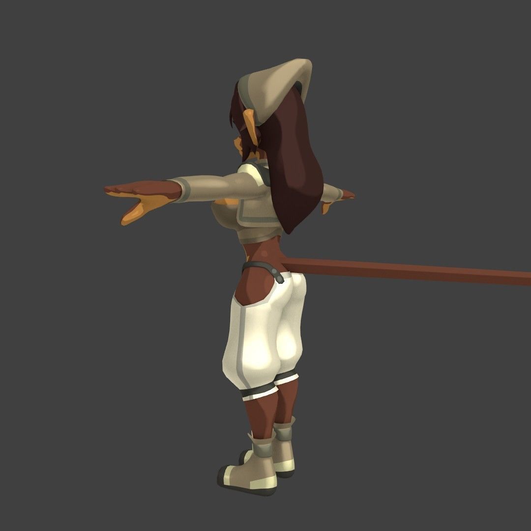 Acheron Thief Outfit Low-poly 3D model_19