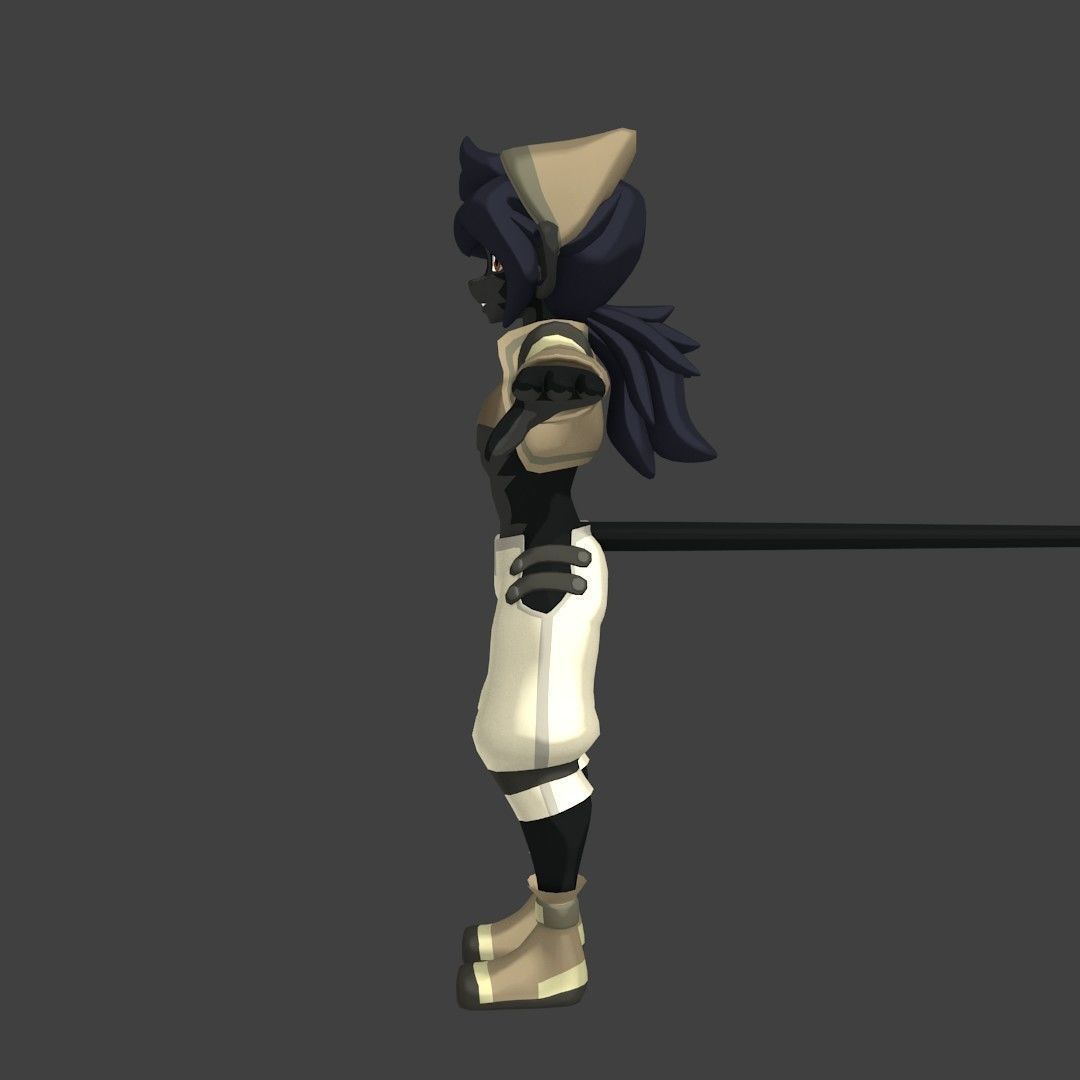 Acheron Thief Outfit Low-poly 3D model_36