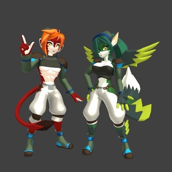 Acheron Thief Outfit Low-poly 3D model_3