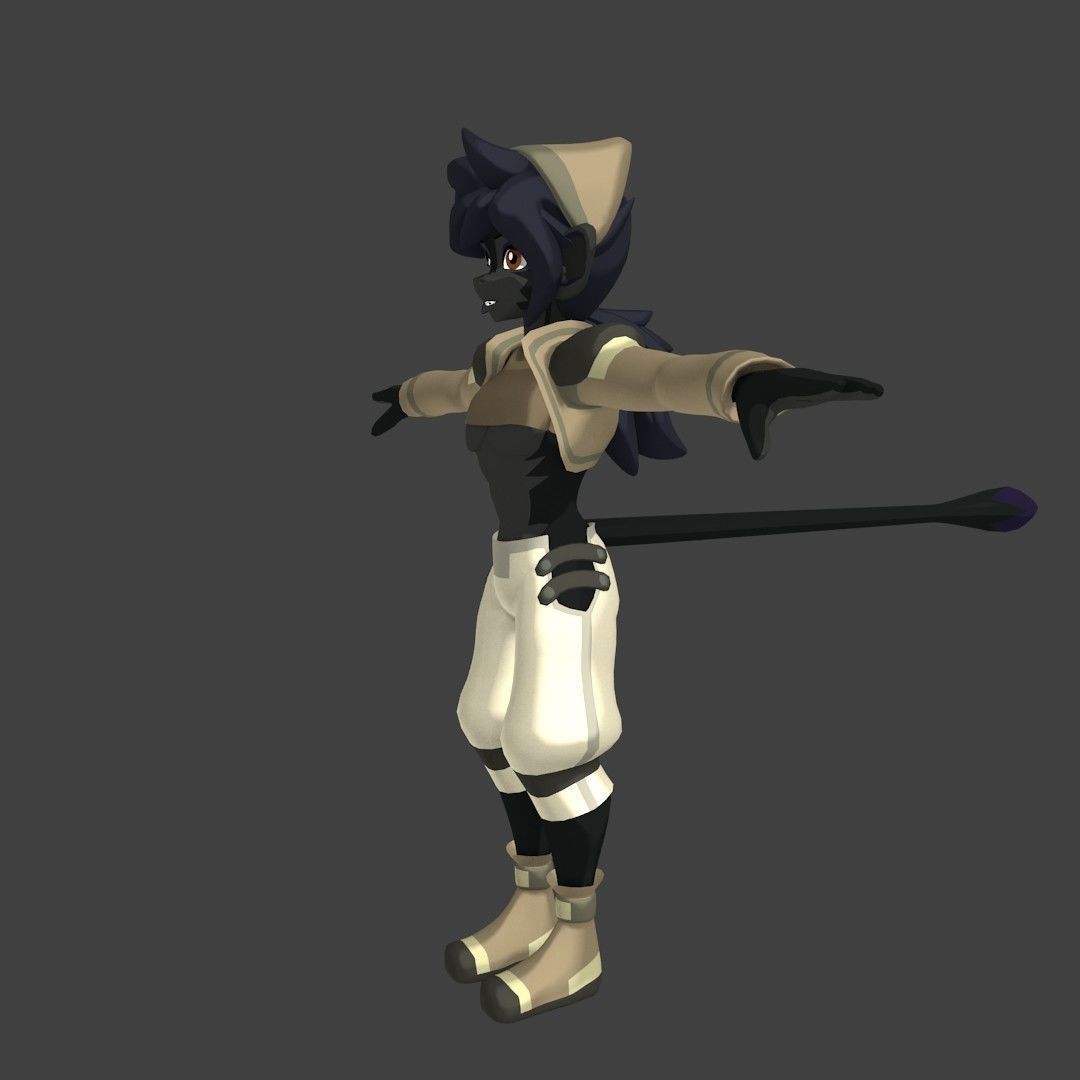 Acheron Thief Outfit Low-poly 3D model_37