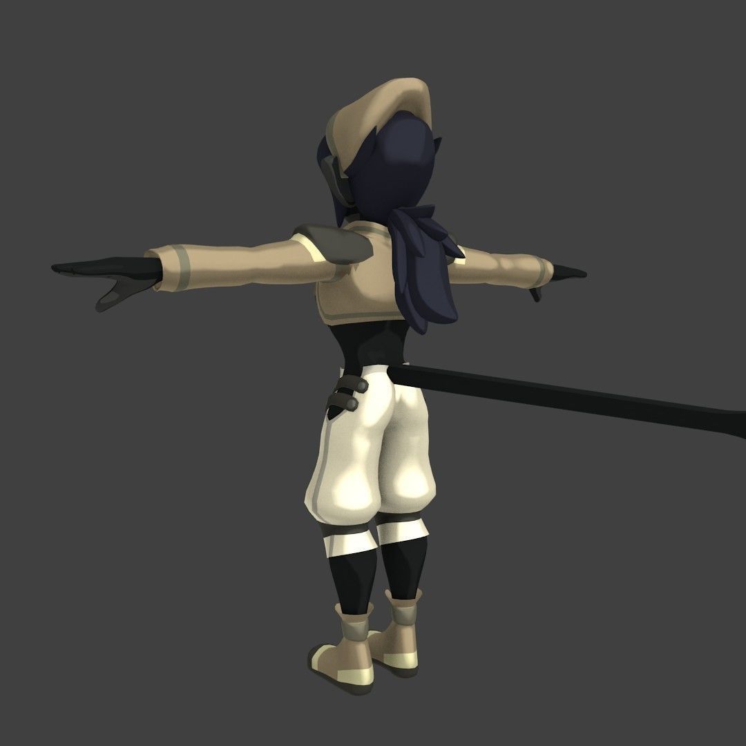 Acheron Thief Outfit Low-poly 3D model_34