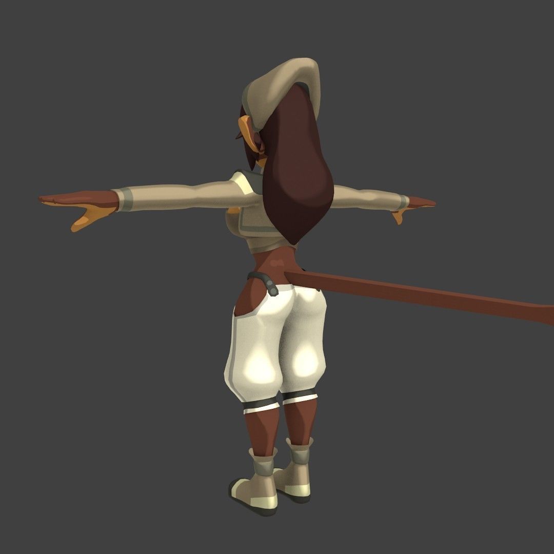 Acheron Thief Outfit Low-poly 3D model_18