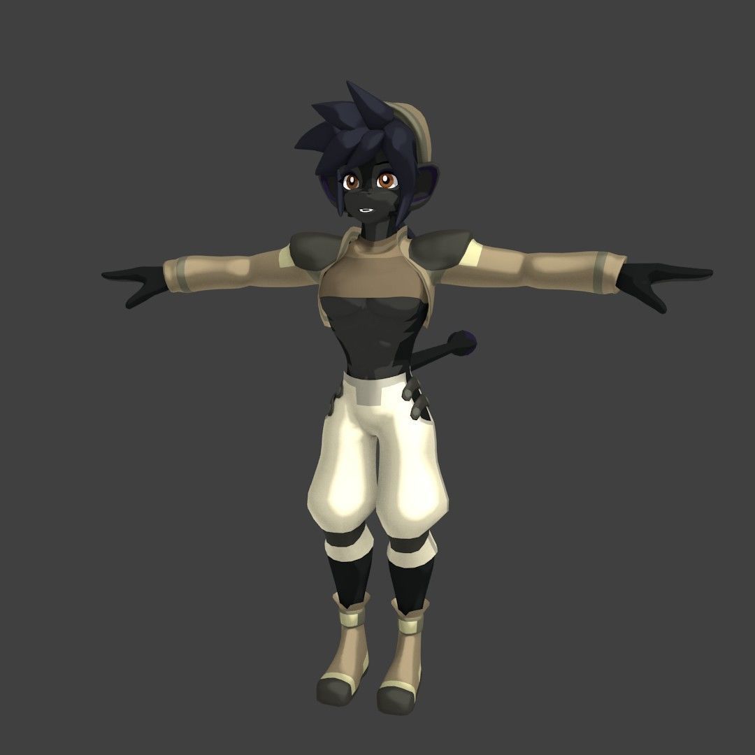 Acheron Thief Outfit Low-poly 3D model_39