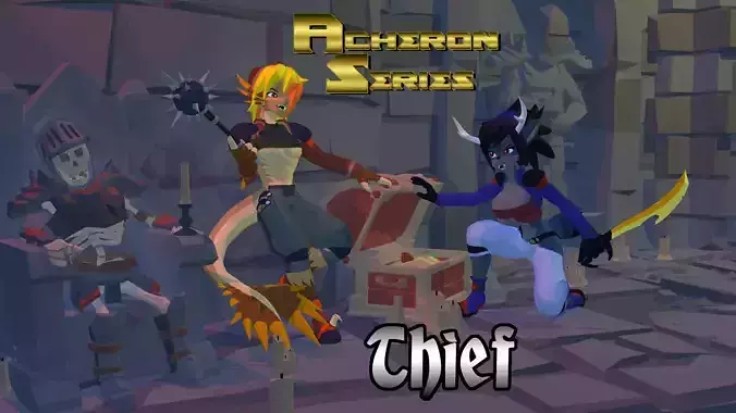 Acheron Thief Outfit  Low-poly 3D model