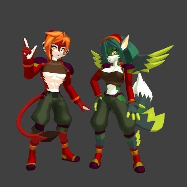 Acheron Thief Outfit Low-poly 3D model_2