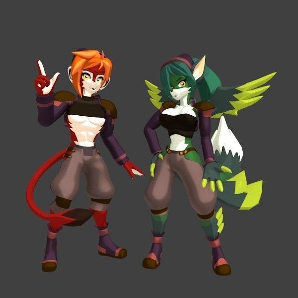 Acheron Thief Outfit Low-poly 3D model_5