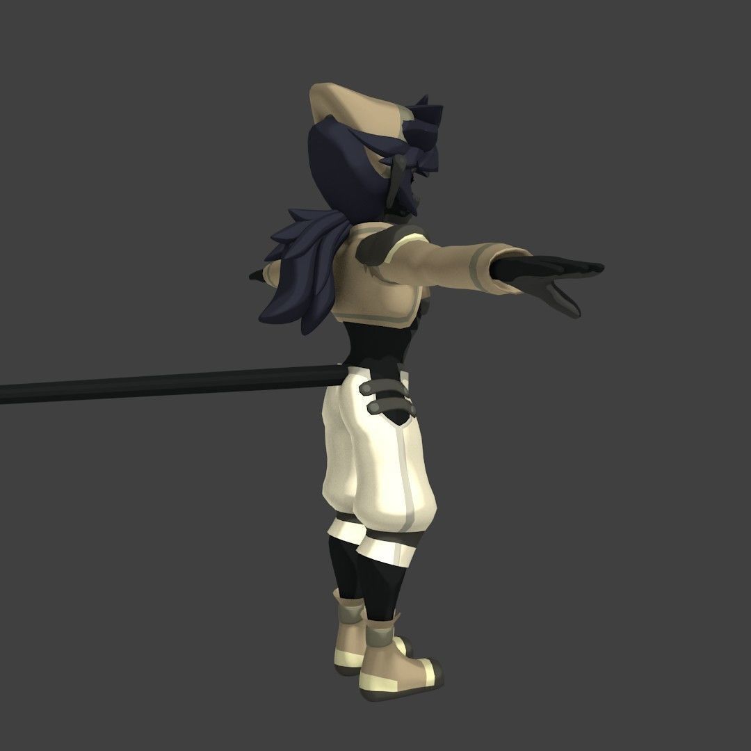 Acheron Thief Outfit Low-poly 3D model_29