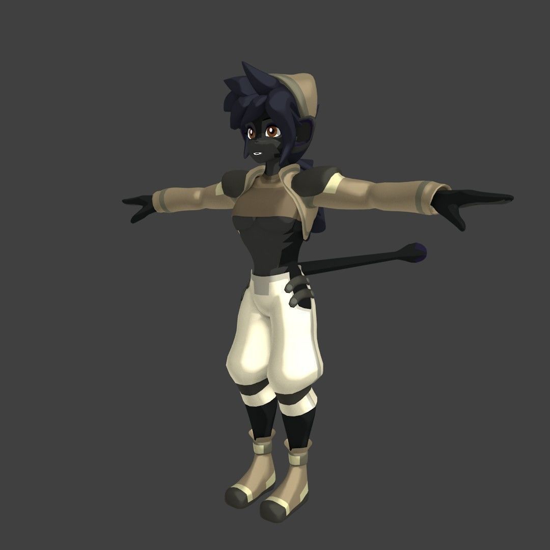 Acheron Thief Outfit Low-poly 3D model_38