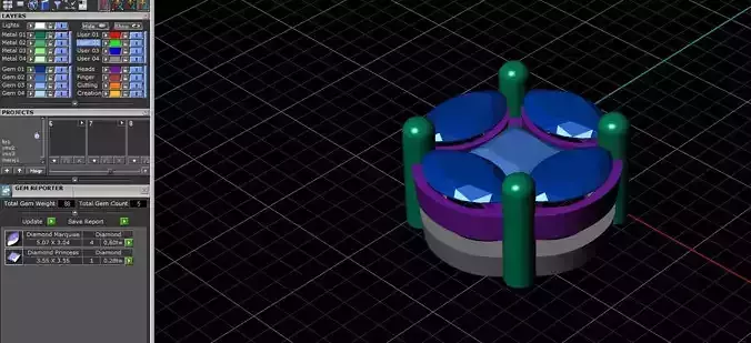 earrings object in computer screen