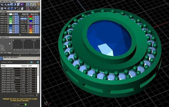 pendent ball in computer screen 3D print model