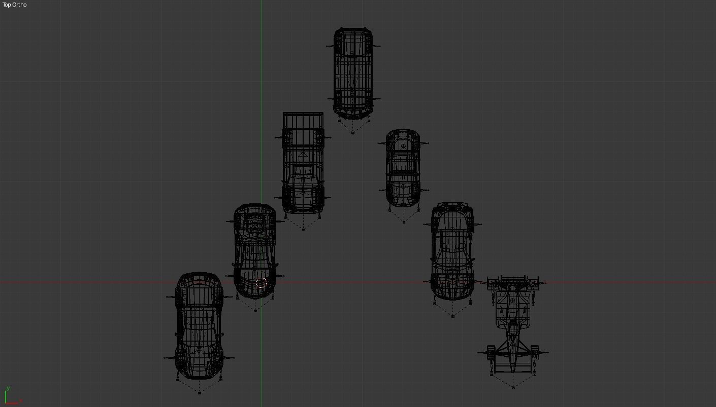 lowpoly carpack 2 toy cars Low-poly 3D model_8