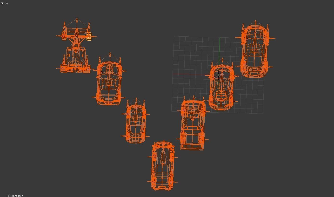 lowpoly carpack 2 toy cars Low-poly 3D model_6