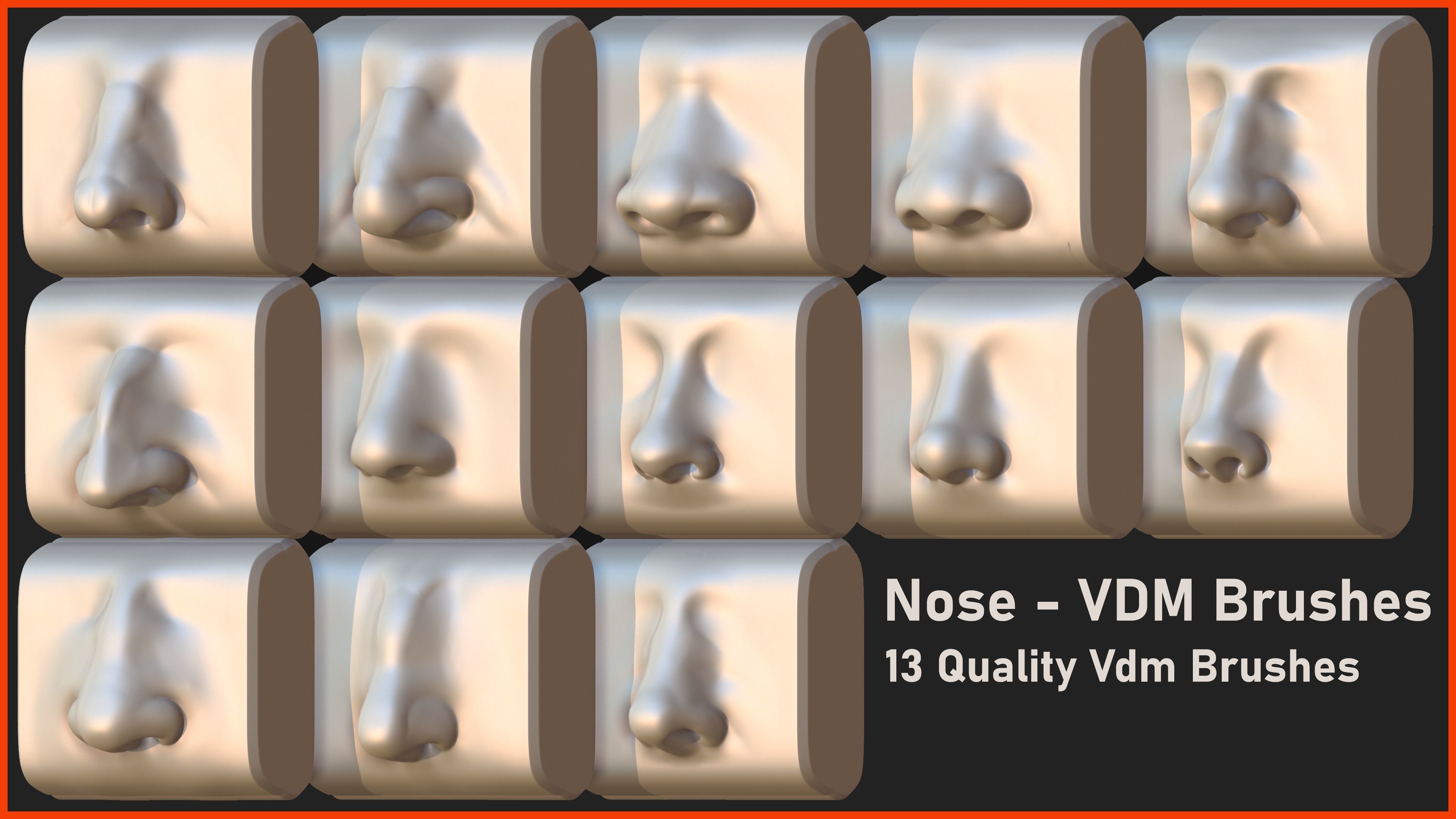 Zbrush VDM - Nose Brush 3D model