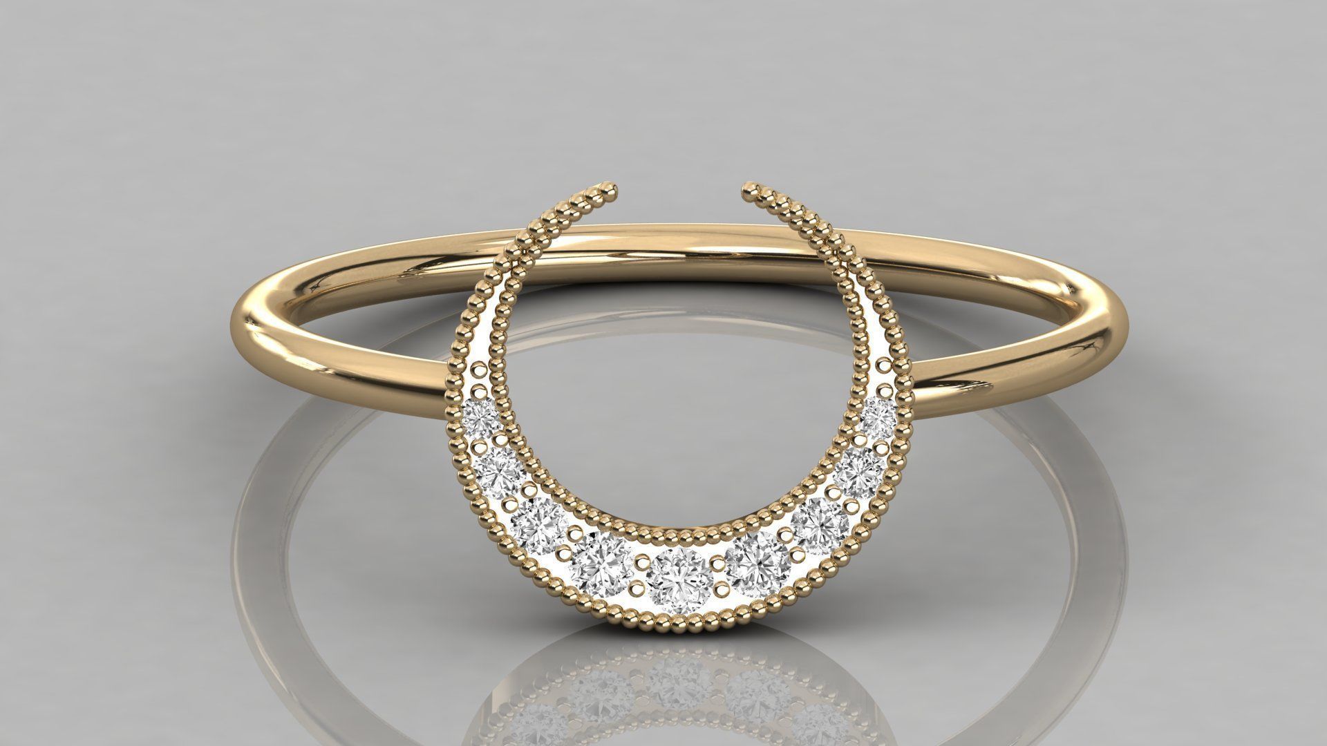 Women solitaire ring 3dm stl render detail  3D print model_8