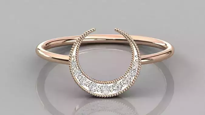 Women solitaire ring 3dm stl render detail 