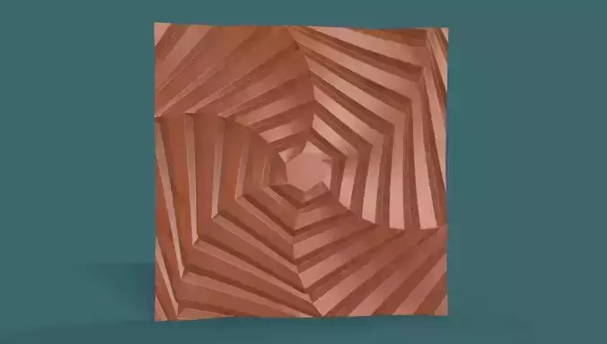 Hexagonal wall panel 3d stl model for cnc 3D print model
