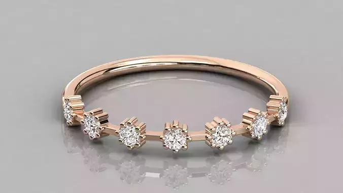 Women solitaire ring 3dm stl render detail 