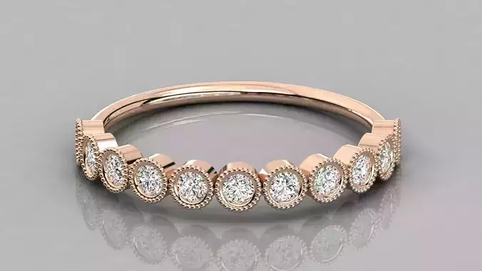 Women solitaire ring 3dm stl render detail 